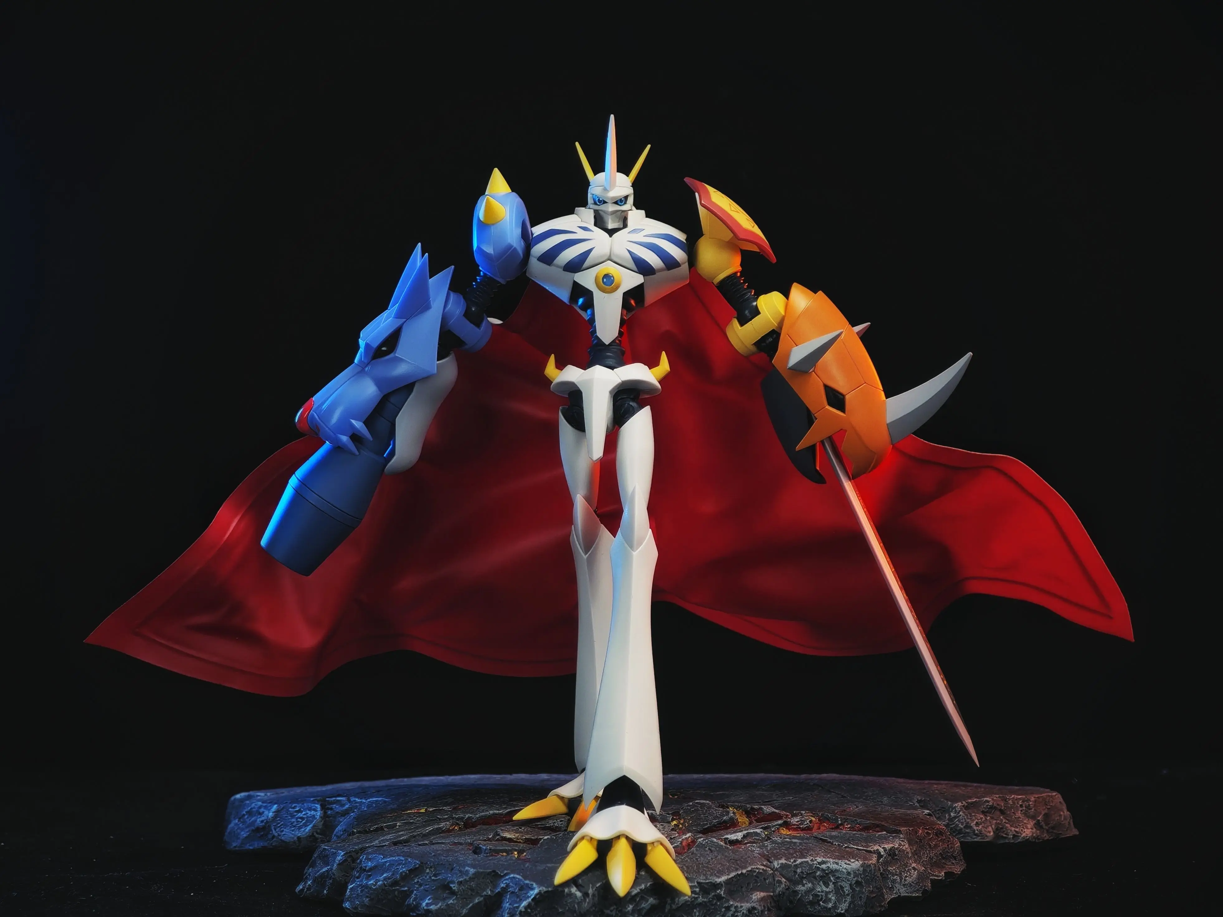 Фото Digimon Adventure Handmade 1/12 масштаб Omegamon японское аниме аксессуары для одежды плащ для 6 дюймов экшн-фигурки игрушки №2