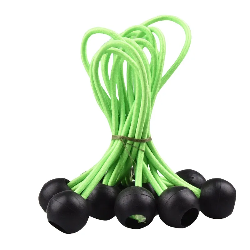 

10pcs/set Tent Elastic Rope Ball Bungee Tarp Awning Canopy Bungee Cords Strap Tensioner Ball Fixing Tie Ropes Elastic Band