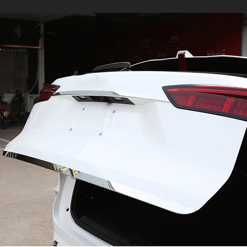 

For WEY Coffee 01 2021 2022 Accessories Stainless Steel Tailbox Door Trim Rear Door Anti-collision Sticker Car Styling