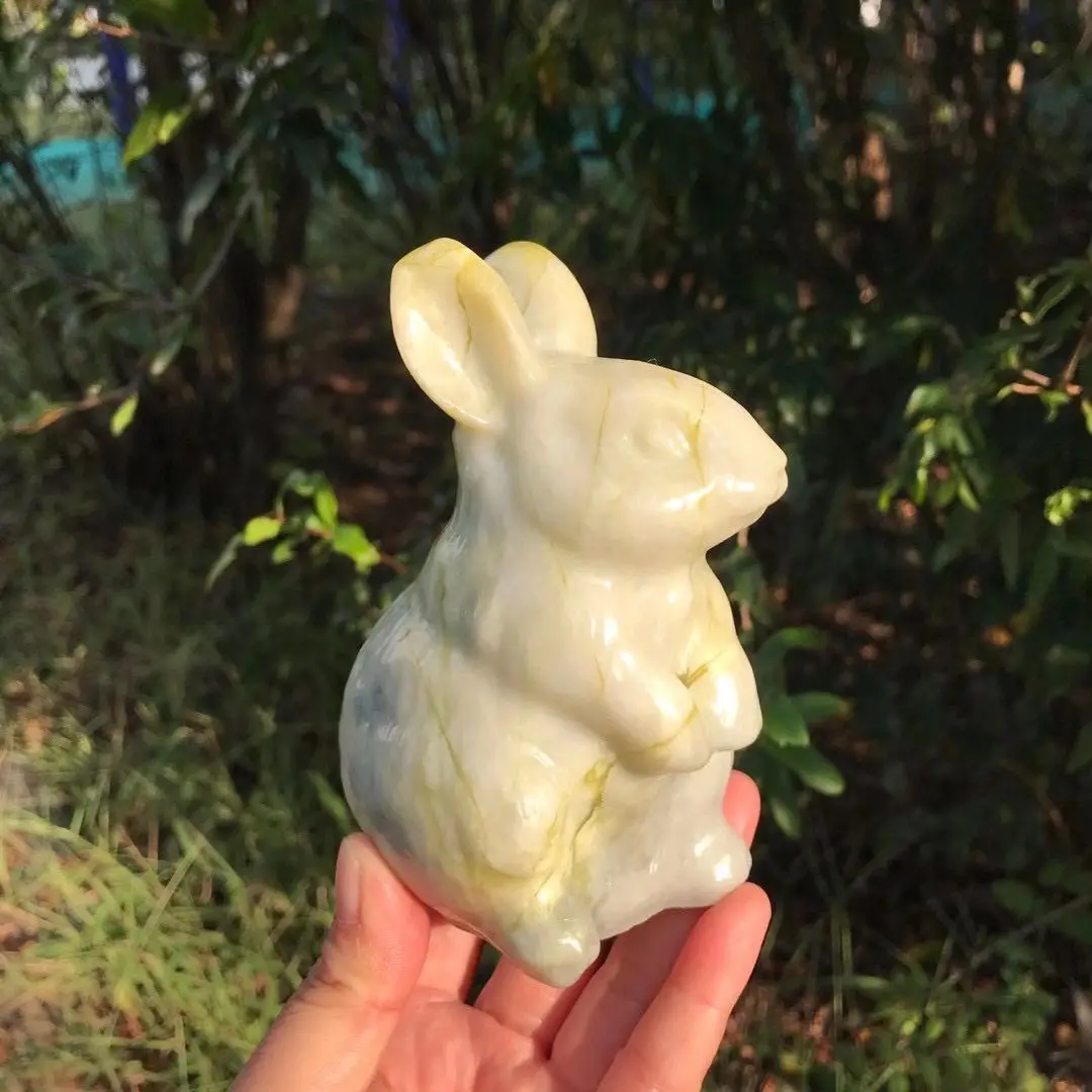 

1 шт., статуэтка кролика из натуральной кожи