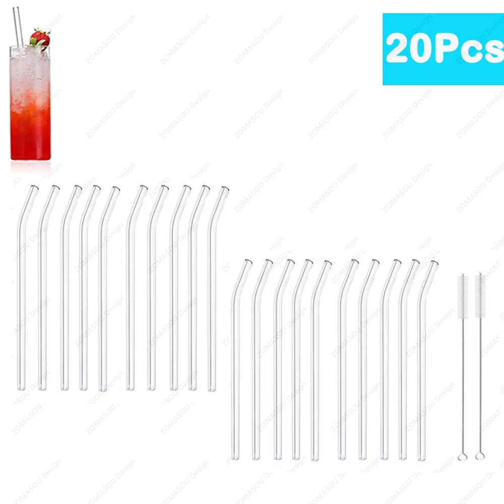 

Стеклянные многоразовые соломинки