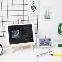 Ins Wooden Desktop Foldable Stand Mobile Phone Ipad Stand Cute Decoration Student Desk Storage Creative Mini Flat Easel Bracket