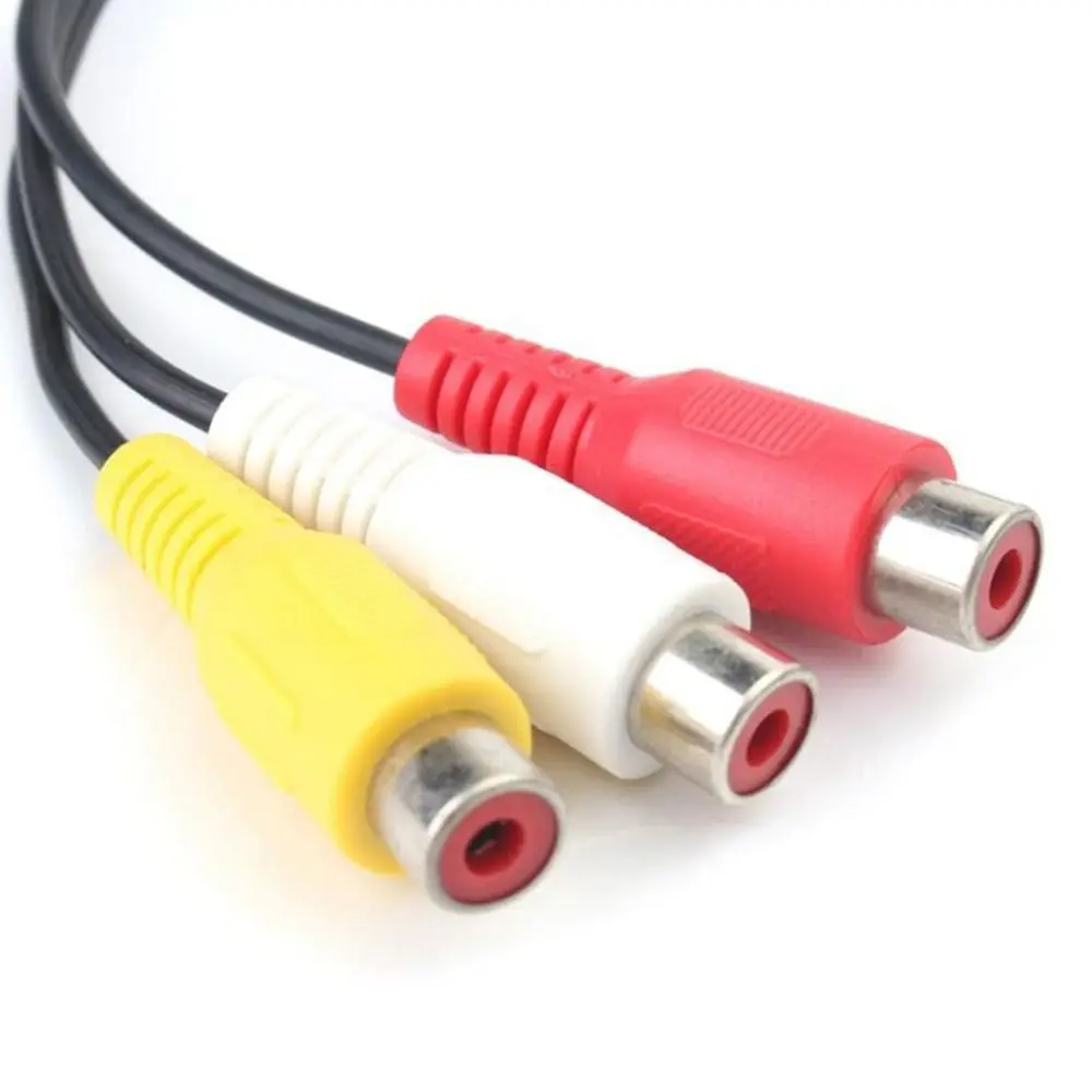 Удлинительный кабель-адаптер аудио-видео 3 5 мм Mini AV TO RCA для разъема TV DVD