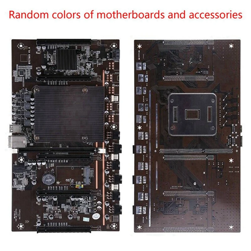 Фото 2X материнская плата для майнинга BTC X79 H61 + E5 2609 V2 CPU 5X PCI-E 8X LGA 2011 DDR3 поддержка 3060 3080 GPU для майнинга BTC №3