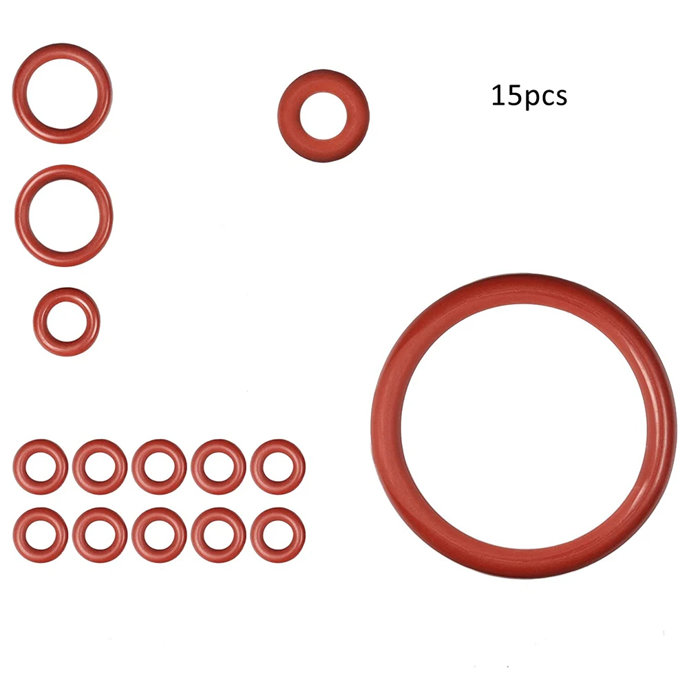

15pcs O-rings Nozzle Gasket Silicone For Saeco For Gaggia Coffee Machine For Brew Group Spout Water Tank Pressure Hoses Repair