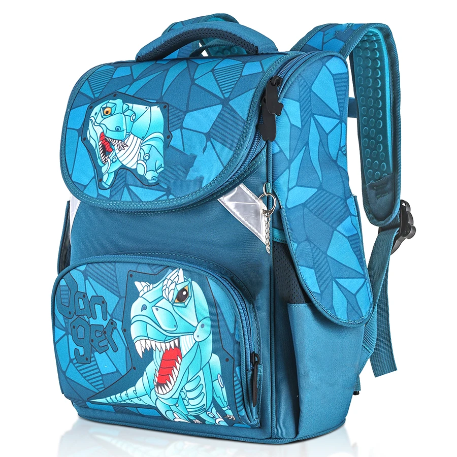 Kids Cartoon Tyrannosaurus Rex School Bags For 5-8 Years Boys Orthopedic Animal Prints Backpack Students Gift Mochila Grade 1-3