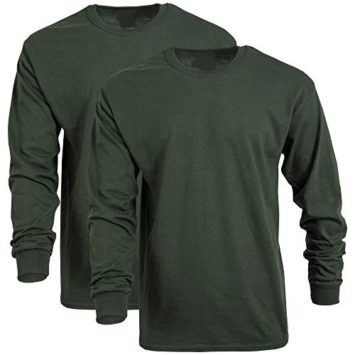 

Dark green fashion long-sleeved T-shirt