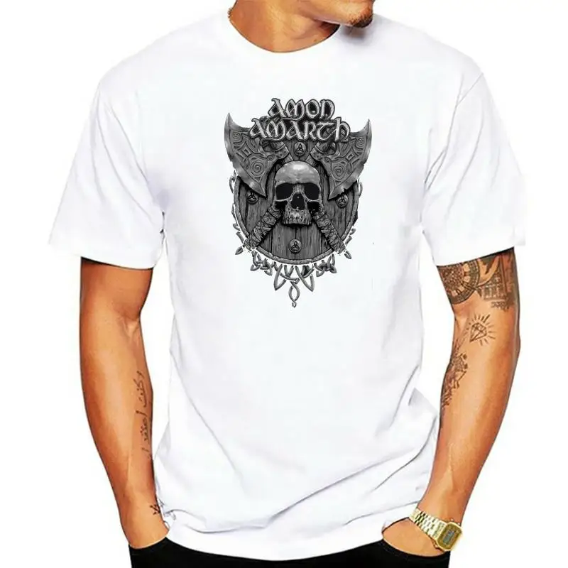 

Amon Amarth Men Black T-Shirt Death Metal Band Tee Shirt Vikings Swedish Metal 5 Trendy Streetwear Tee Shirt