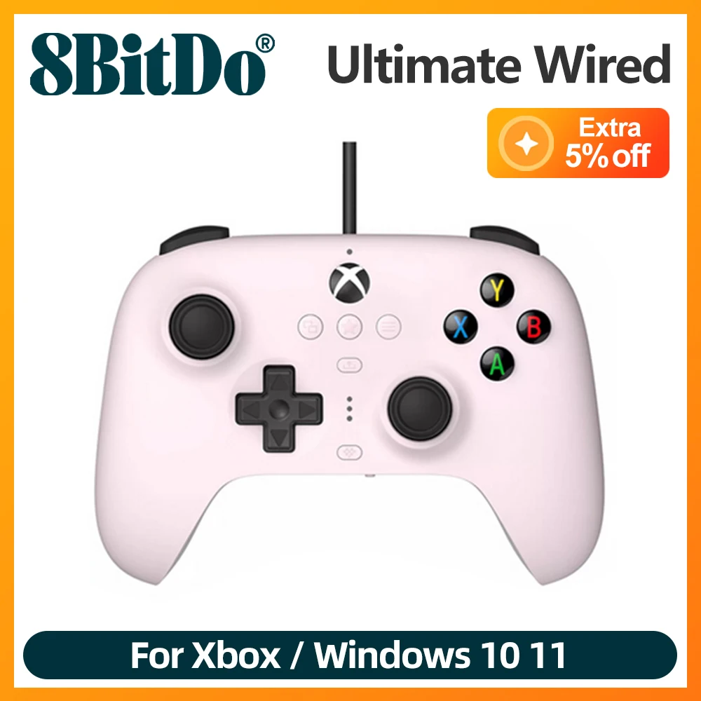 

8BitDo Ultimate Wired Controller for Xbox Series S X One Windows 10 11 with Excellent Feel and Vintage Design