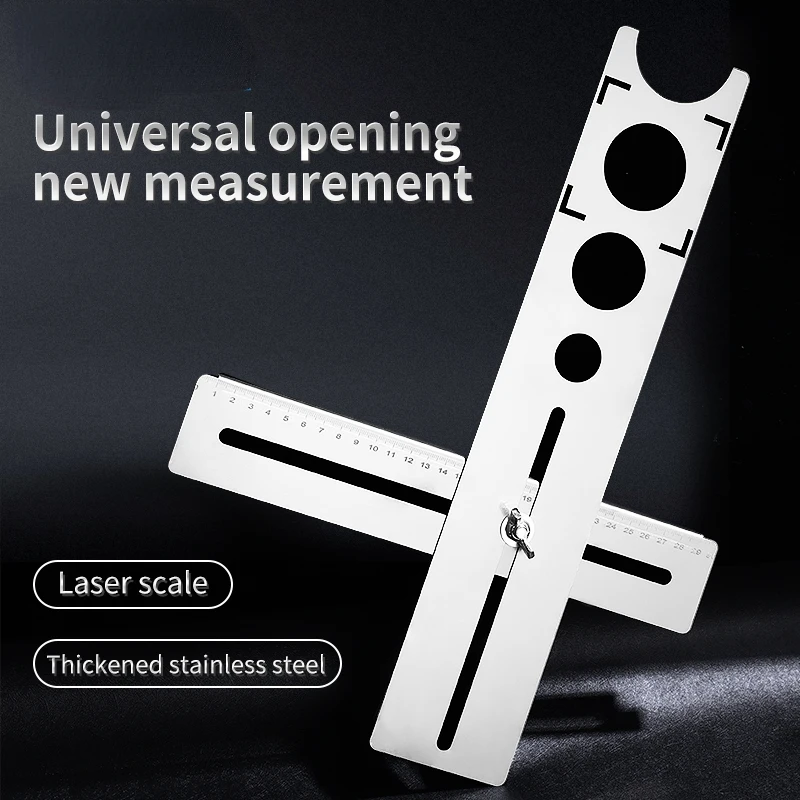 

360 Degree Adjustable Universal Tile Marble Glass Ceramic Floor Drilling Hole Tools Hole Opener Locator Position Ruler Puncher