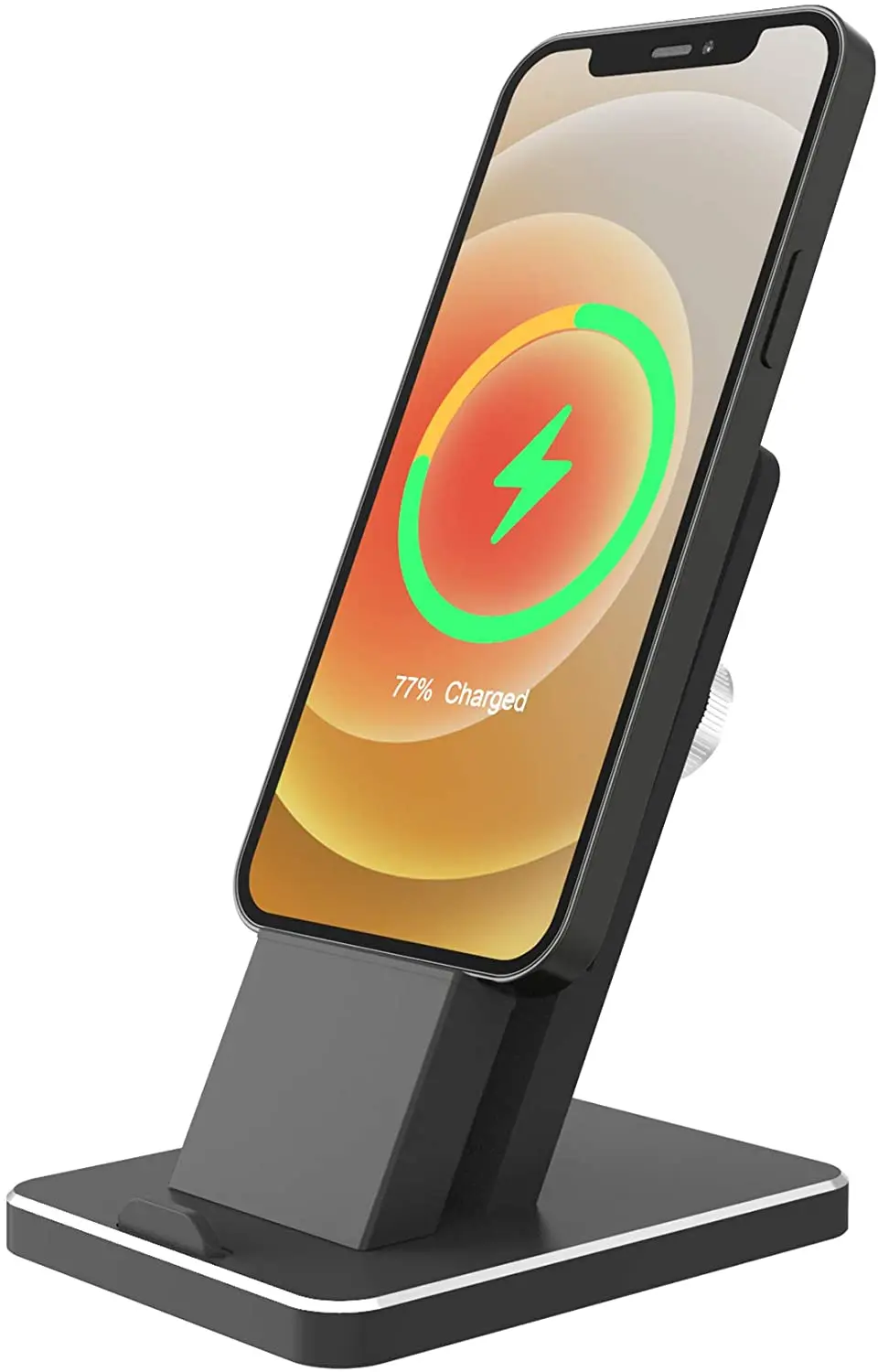 

Новинка 2021, регулируемая зарядная подставка для iPhone, YINIYA, алюминиевый настольный держатель для iPhone, док-станция, совместимая с iPhone13/ 12/12 pro