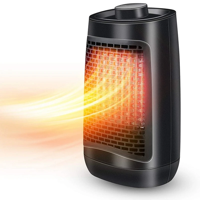 

1200W Heater Adjustable Thermostat And Overheat Protection Ceramic Space Fan Heater For Bedroom Living Room