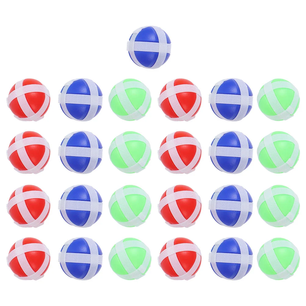 

30 Pcs Sticky Ball Toy Target Balls Dart Children Throwing Parent-child Toys Plastic Lightweight Sticking Interactive