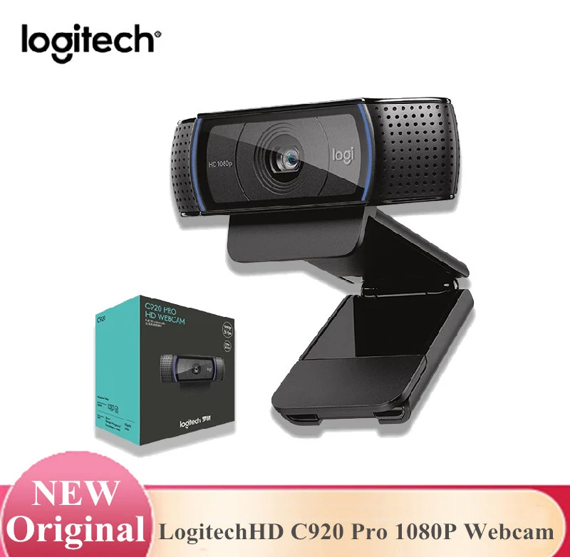 

Оригинальная веб-камера Logitech Full HD C920 Pro 1080P, камера с автофокусом, широкоформатные видеозвонки и запись для настольного компьютера или ноутбука