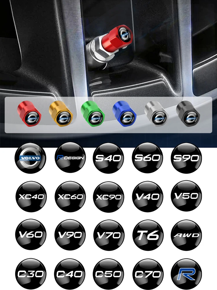  4 шт. новая металлическая легкосплавная автомобильная крышка клапана крышки