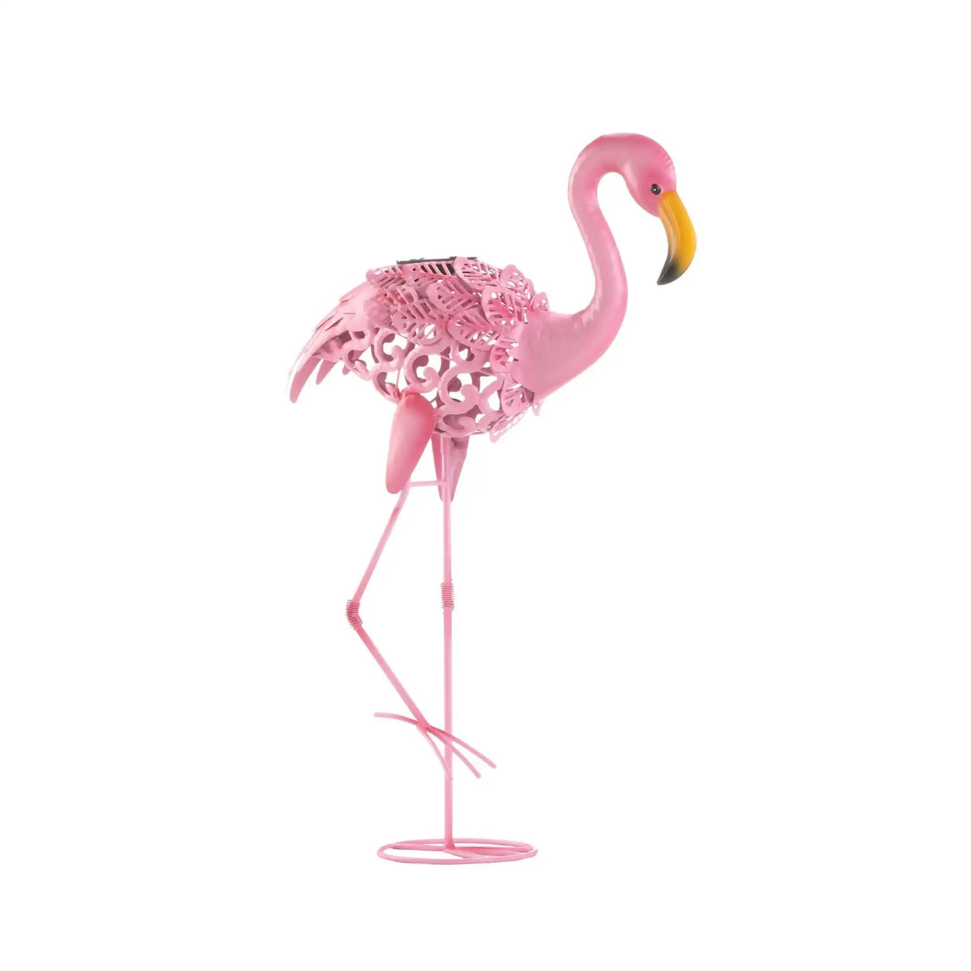 

Zingz & Thingz 27" Leaning Solar Flamingo Garden Statue