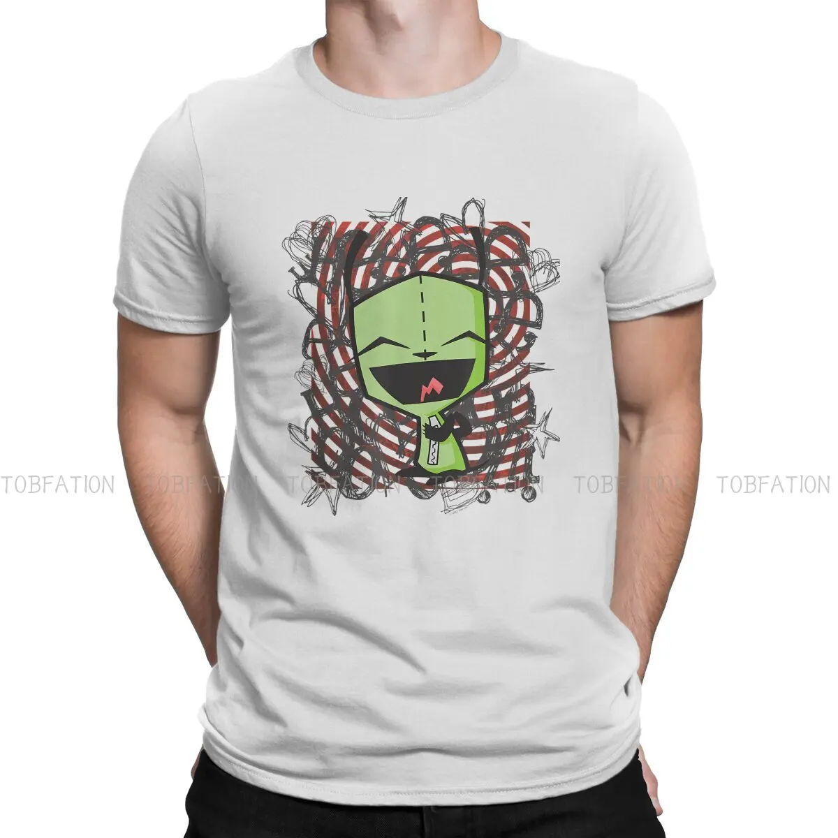 Happy Gir Classic  Hip Hop TShirt Invader Zim Gaz Membrane Animated Leisure T Shirt Newest Stuff For Adult