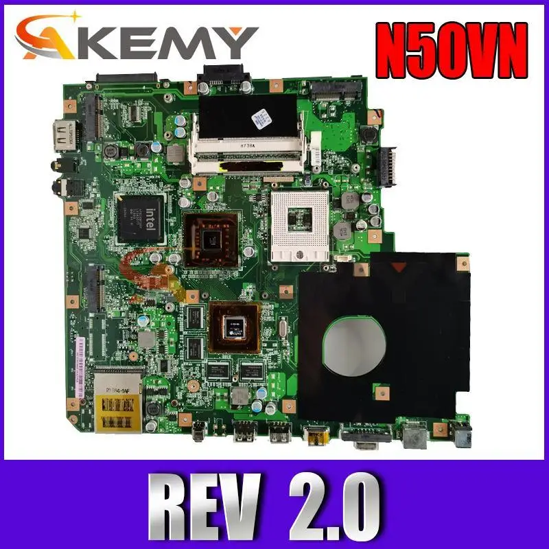 

Akemy For ASUS N50VC N50V N50VN Laptop Motherboard Tested 100% work original Mainboard