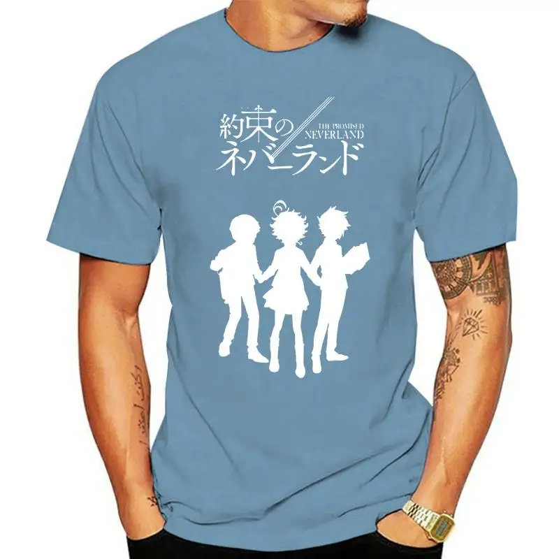 

Men The Promised Neverland T Shirts Yakusoku no Neverland 100% Cotton Clothes Hipster Short Sleeve O Neck Tee Gift T-Shirts