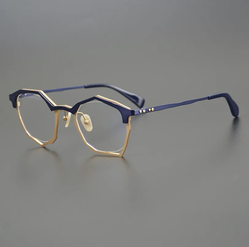 

Прогрессивные многофокальные зеркальные чистые титановые ацетатные мужские ретро оптические очки для женщин и мужчин