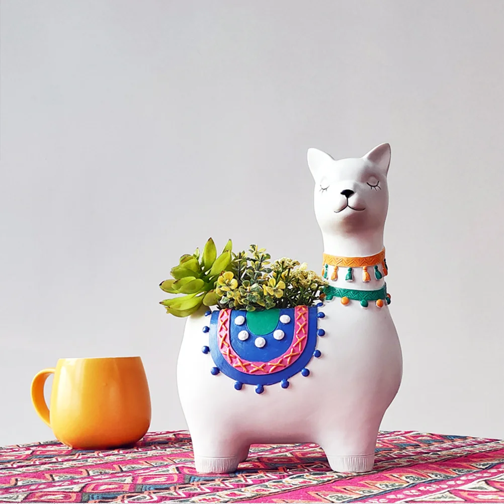 

1 шт. цветочный горшок из смолы, альпака, Shpaped, суккулентные растения, цветочный горшок, детское украшение