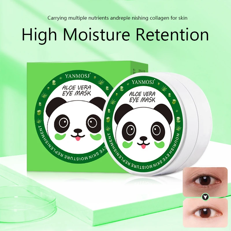 

Eyes Care 60Pcs Aloe Seaweed Collagen Moisturizing Gel Eye Mask Dark Circles Removal Anti-Aging Wrinkle Beauty Eye Patches