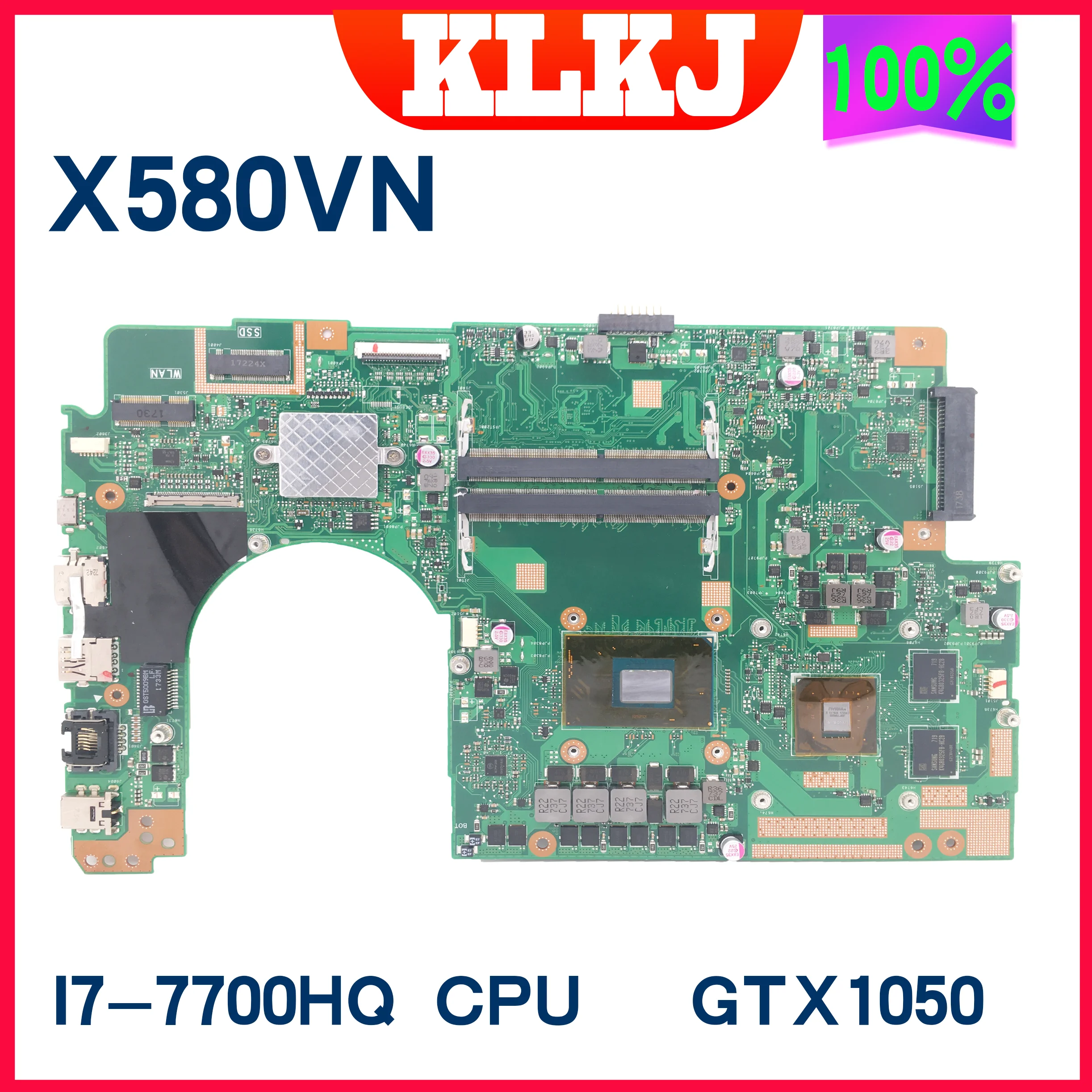 

Материнская плата Dinzi X580VN для ноутбуков ASUS X580 X580V X580VD X580VN NX580VN с фотографиями 100% дюйма