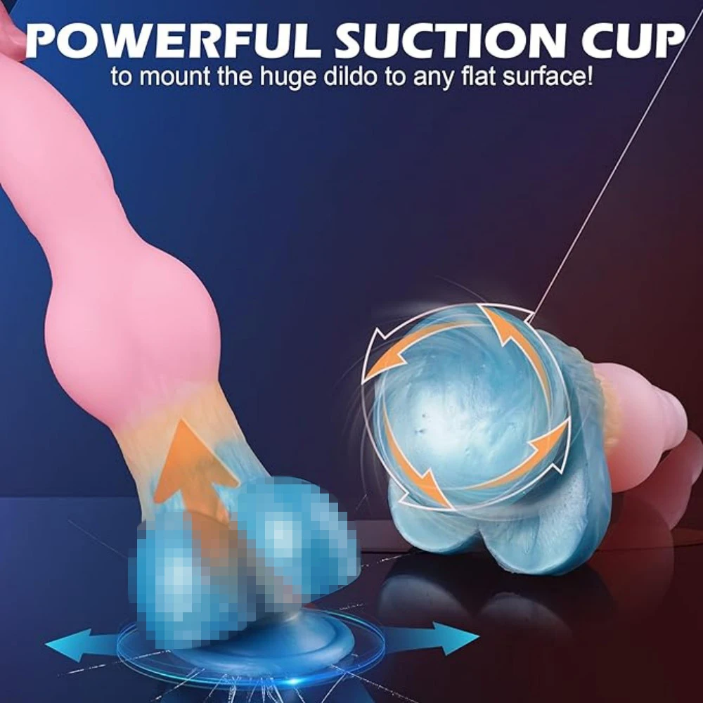 Фаллоимитатор-монстр реалистичный огромный фаллоимитатор-присоска для пениса