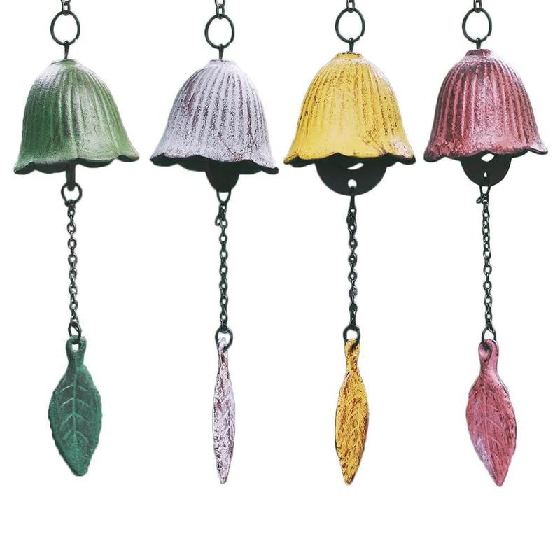 

1pc Cast Iron Retro Japanese Iron Wind Chime Hanging Bell Outdoor Hanging Wind Bell Temple Home Garden Decoration