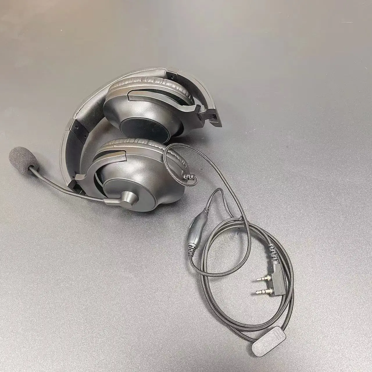 Two Way Radio Overhead Headsets Headphones with 2 Pin Kenwood Baofeng UV-5R Puxing Quansheng Wouxun HYT Nexedge Puxing