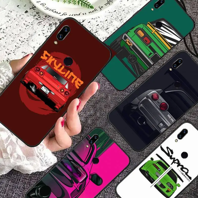 

Male Men JDM Sports Cars Phone Case For Xiaomi Redmi note 7 8 9 11 i t s 10 A poco f3 x3 pro lite funda shell coque cover