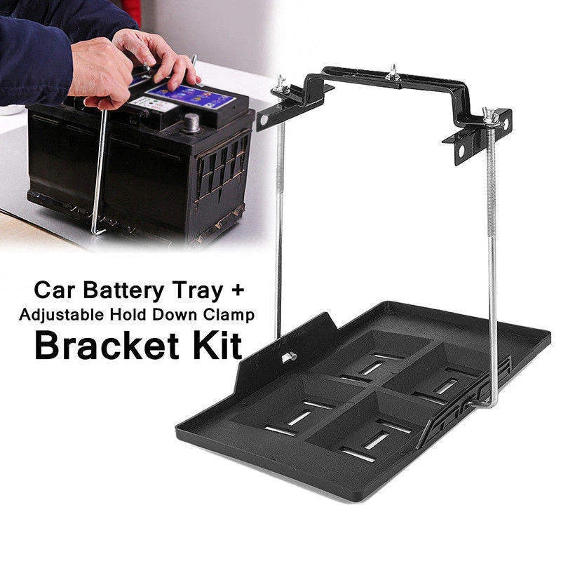 

Set Battery tray Stabilized Firm Metal+plastic Accessories Black+silver