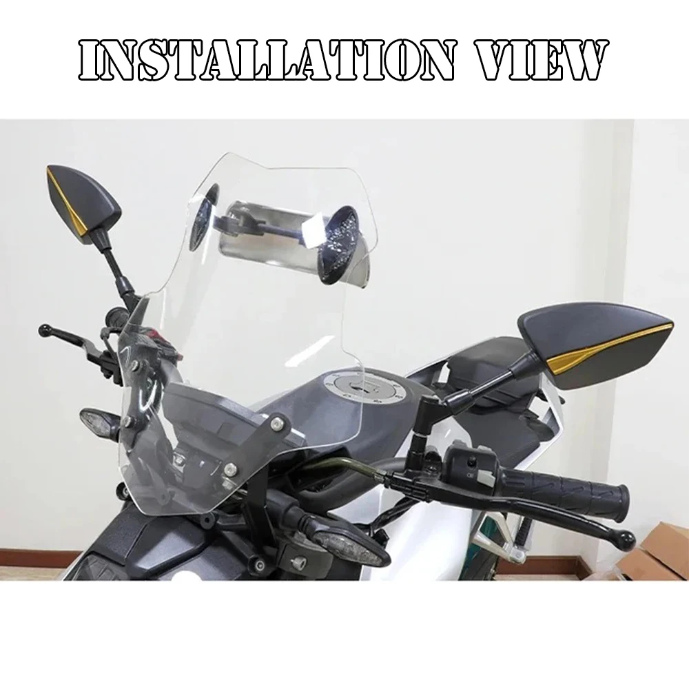Регулируемые зеркала заднего вида для мотоциклов Yamaha XJ6 XJ6F XJ6N XJ 6 6F 6N 10 мм левое и