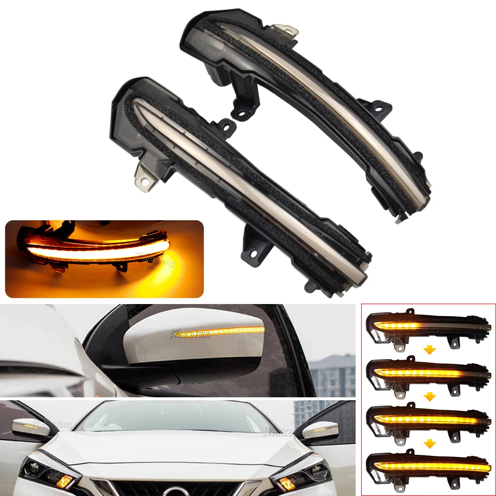 

Светодиодный поворотник для Nissan Kicks P15 2016-2019 Note E12 2017-2019 E-power