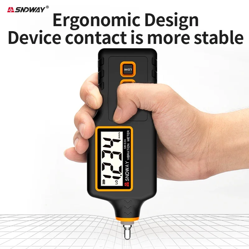 SNDWAY цифровой виброметр высокий 0 1-199 9 м/S2 ручной виброанализатор вибратор-тестер