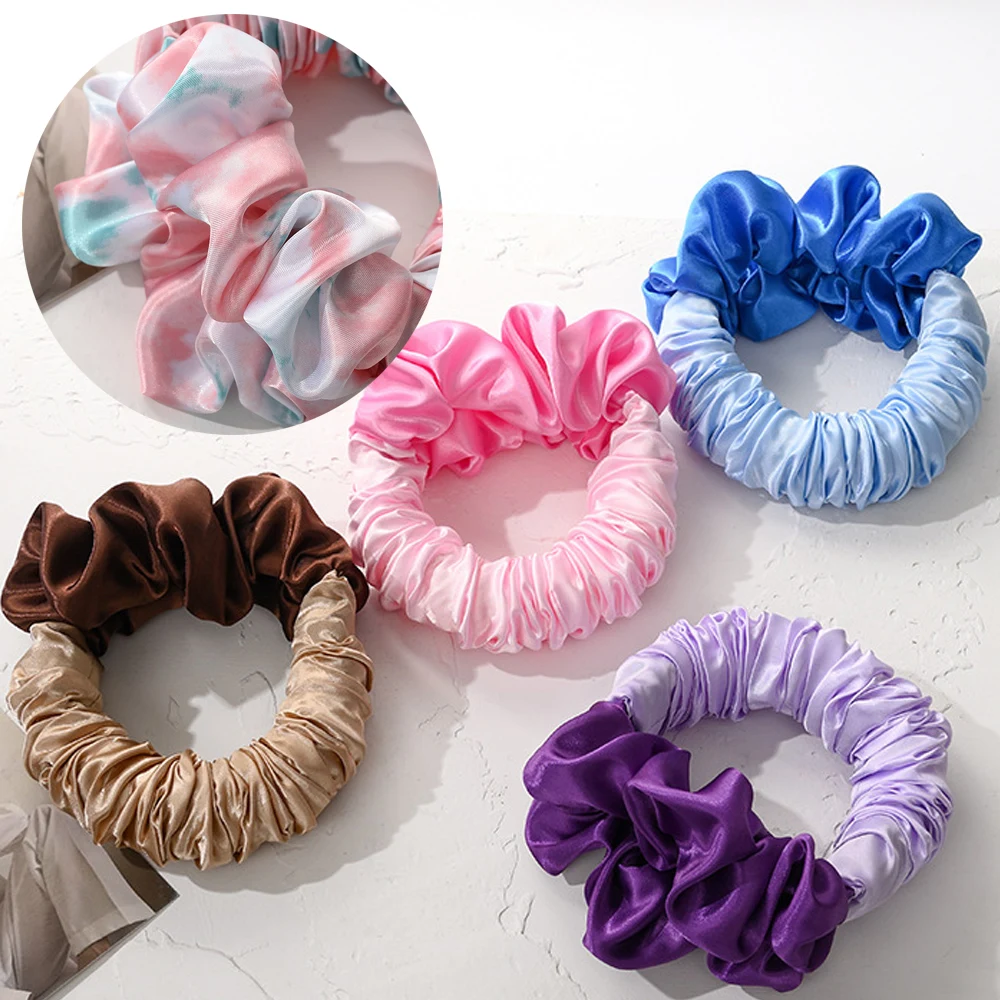 Heatless Curls Lazy Hair Curling Rod Headband Scrunchies Wave Formers No Heat Overnight Curls Women Styling Hair Accessories