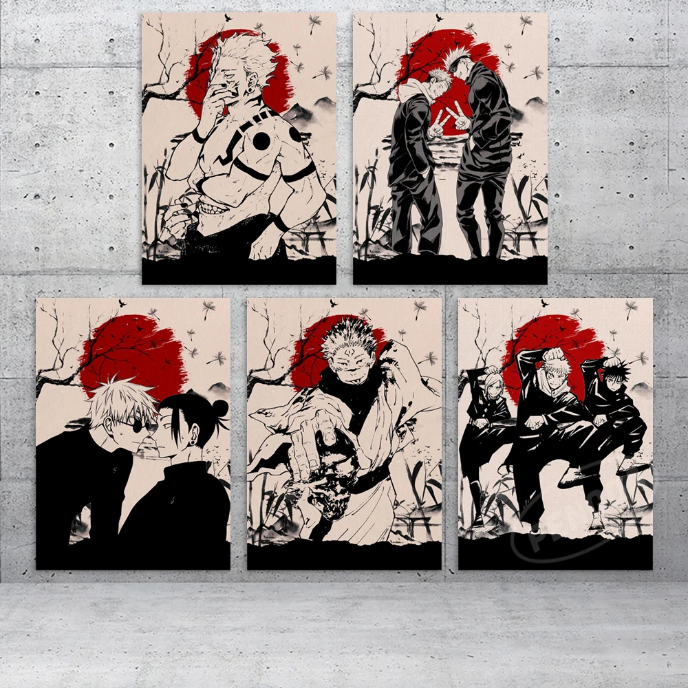 

Wall Artwork Jujutsu Kaisen Canvas Gojo Satoru Pictures Itadori Yuji Home Decor Painting Ryomen Sukuna Prints Poster Living Room