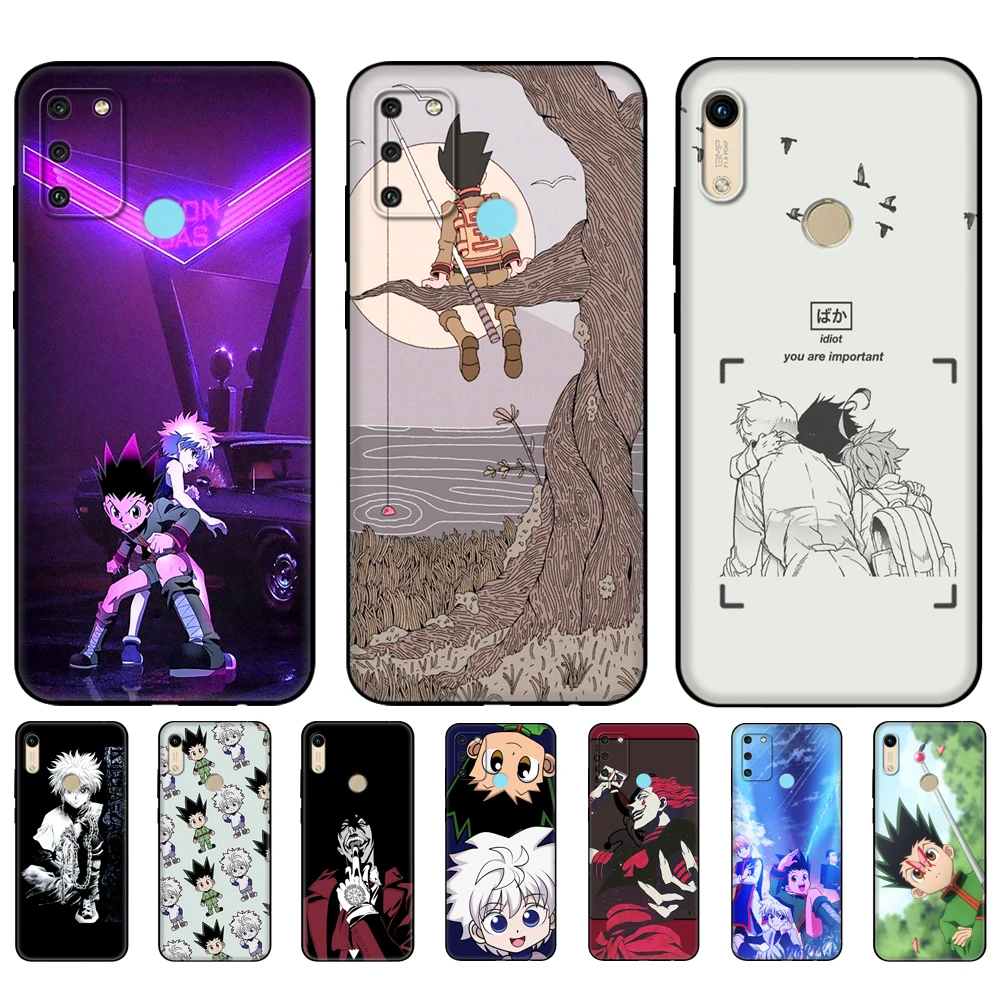 Черный чехол TPU для Honor 8a Prime 8s 9 10X Lite 9A 9C 9X Premium Pro 9S Cover Hunter HxH Gon Hisoka Kurapika on.