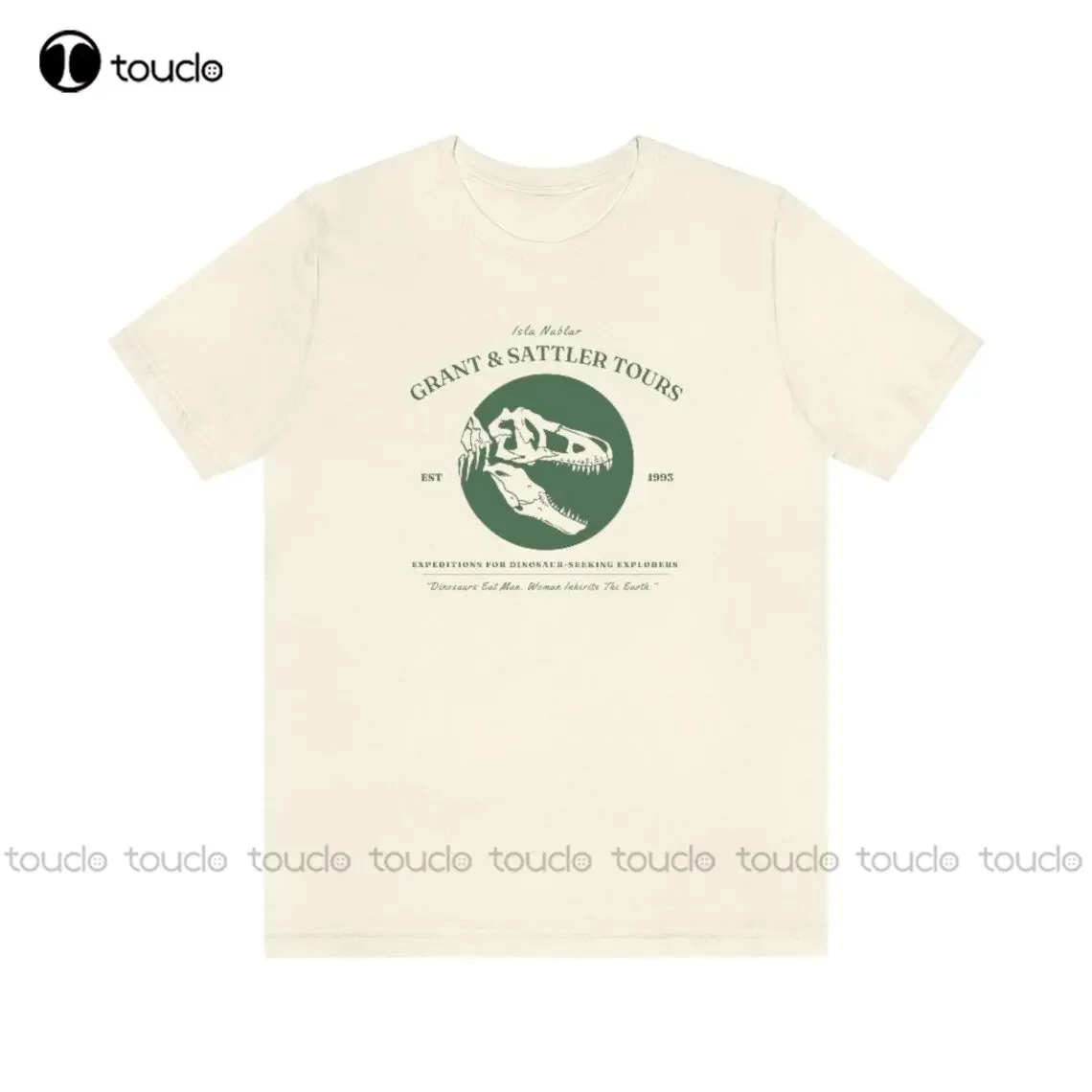 Grant &amp Sattler Tours Dinosaur Shirt Movie Lover Gift Paleontology 100% Cotton Tshirts Men Custom Streetwear