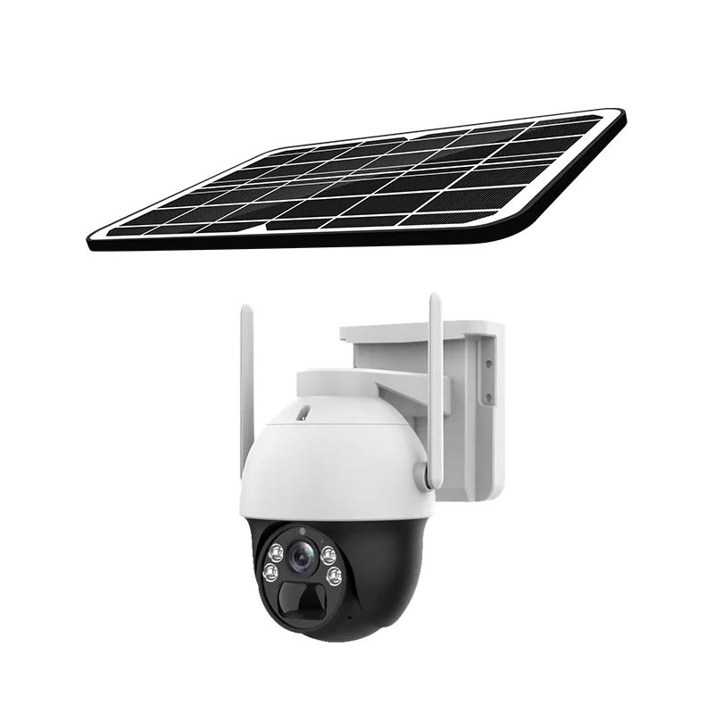 

solar panel PTZ ED4G HD camera 1080P Full-Day Video dome IP 360 degree cam Wireless security battery outdoor Waterproof cctv