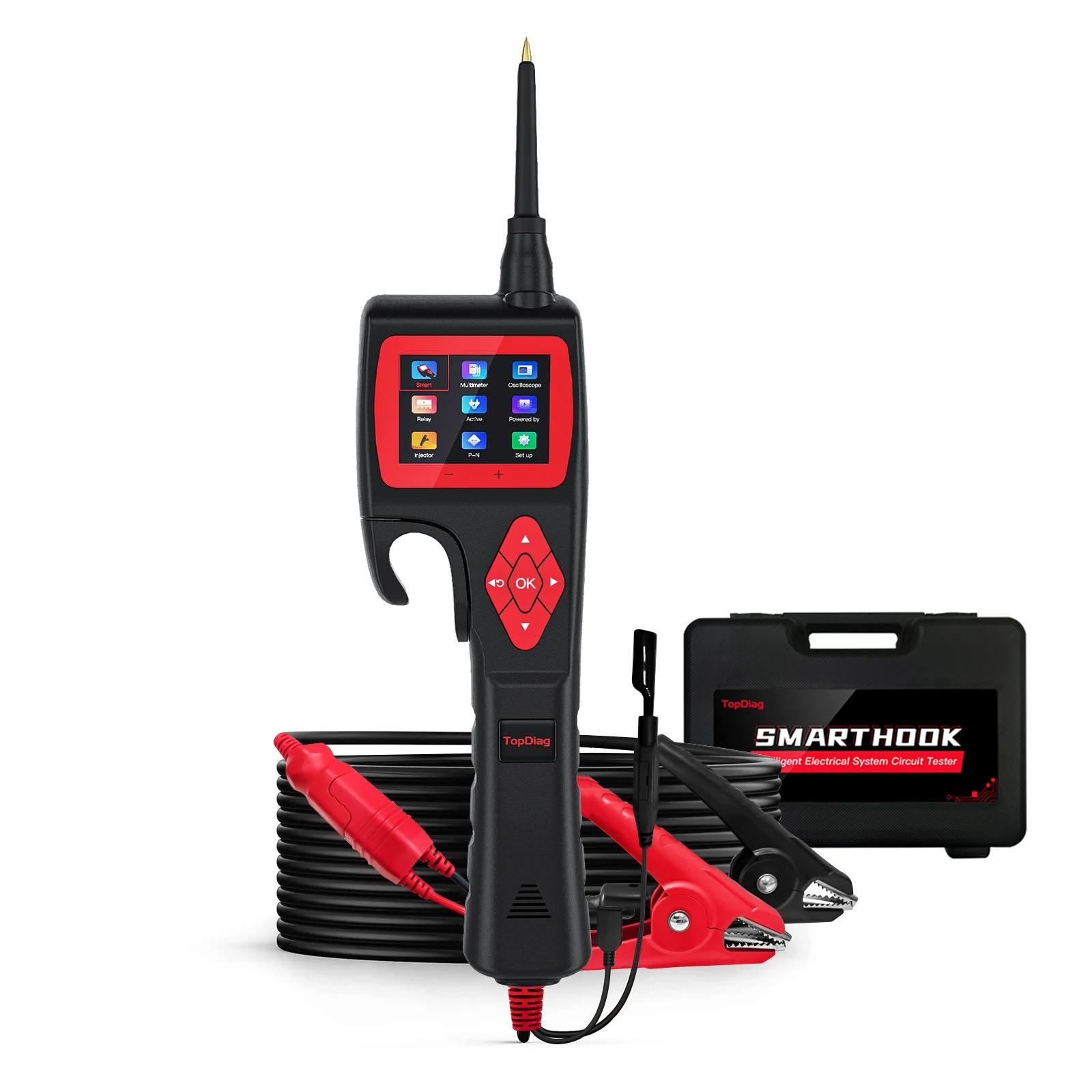 

9V-30V Relay Tester Car Circuit Tester Automotive Analyzer Power Circuit Probe Kit P200 Smart Hook