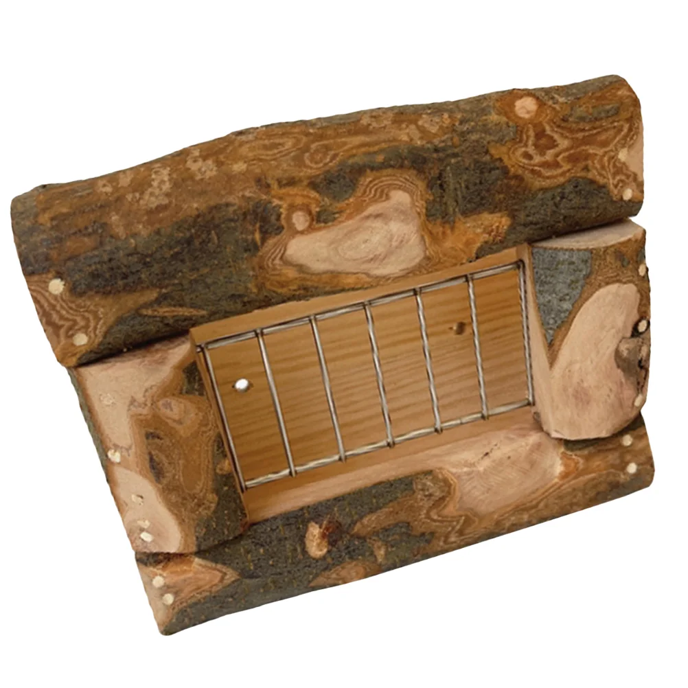 Клетка для домашних животных деревянная подставка травы миска кормления мелких