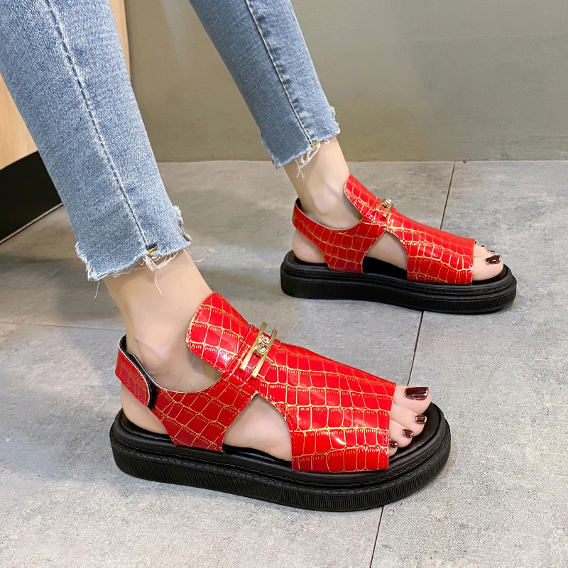 2023 High Quality Women Wedges Sandals Summer 5CM Sandals Height Increasing Open Toed Breathable Ladies Sandals Zapatos Para