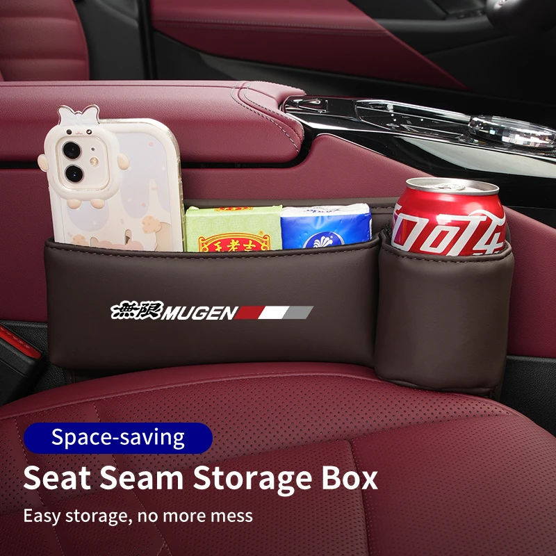 Автомобильный ящик для хранения на сиденье органайзер сумка Honda Mugen Civic speedaccord Fit