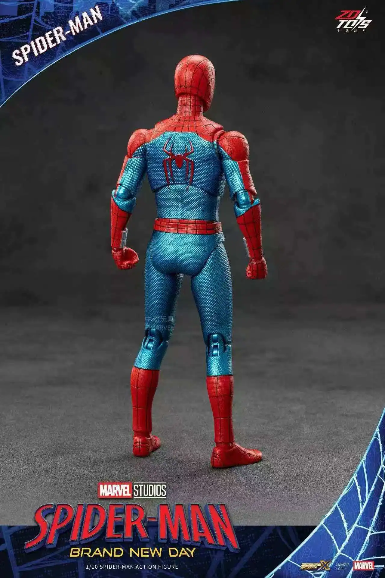 Фото Оригинальные фигурки ZD Toys Spider-Man: Новая коллекция, подвижная модель Питера Паркера, коллекционные игрушки из фильма «Мстители» №4
