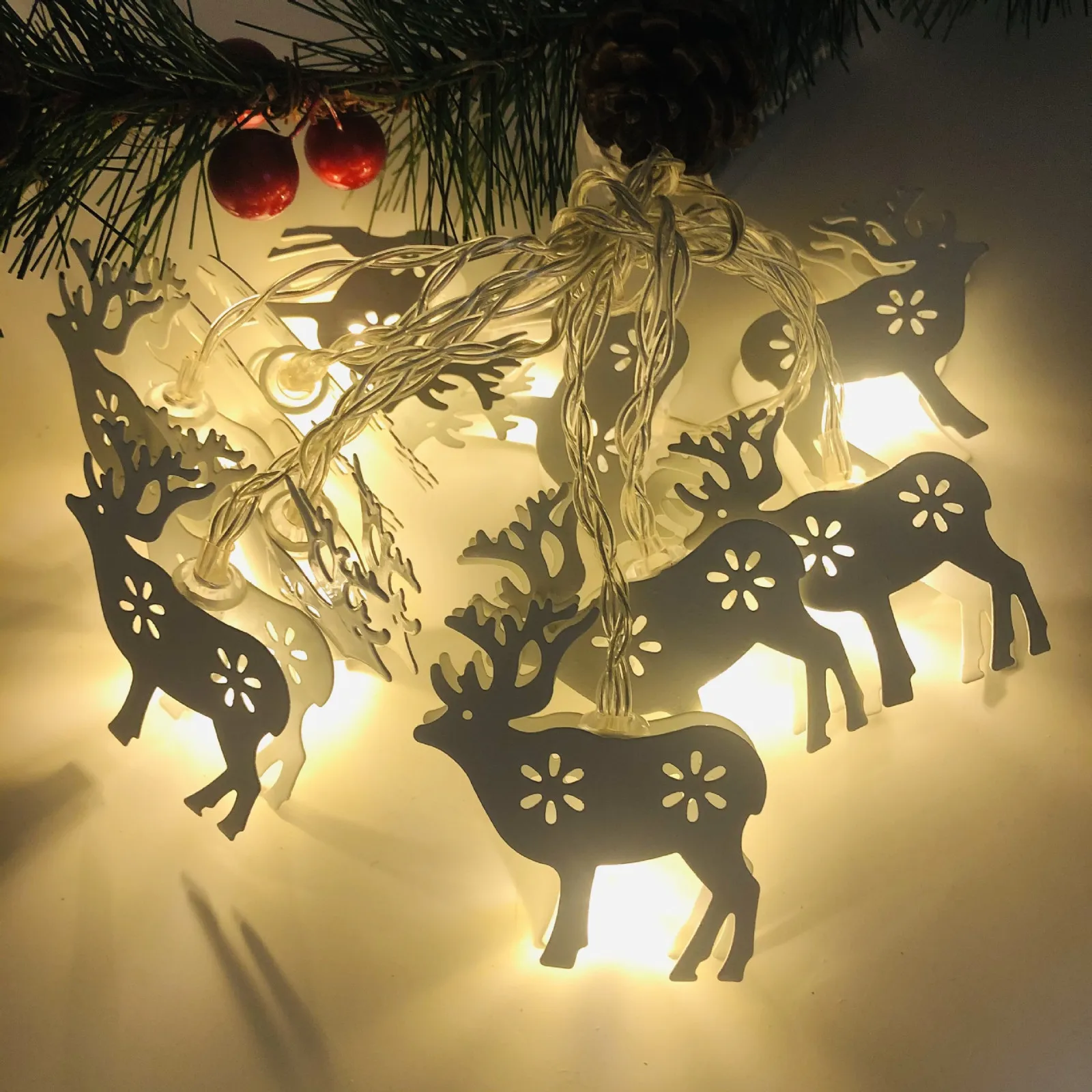 

Snowman String Christmas String Lights LED Lamp Santa Snowflake Starry Light Thanksgiving Day Xmas Decor Christmas