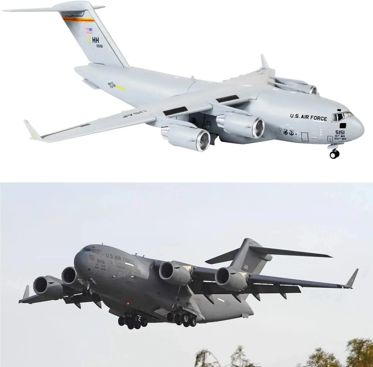 Модель военного истребителя масштаб 1/200 США ВВС