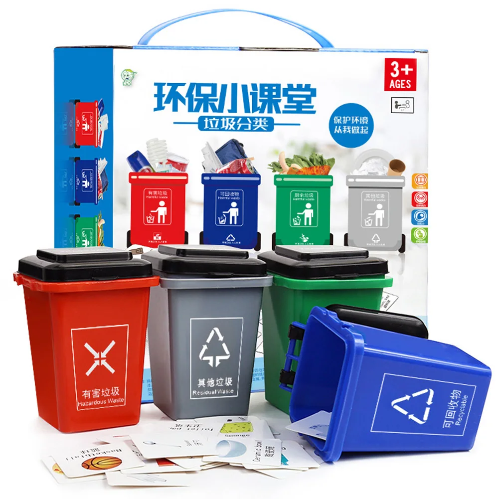 

Fun Garbage Classification Container Fun Child Trash Sorting Learning Toy Set Knowledge Game Early Education Toys