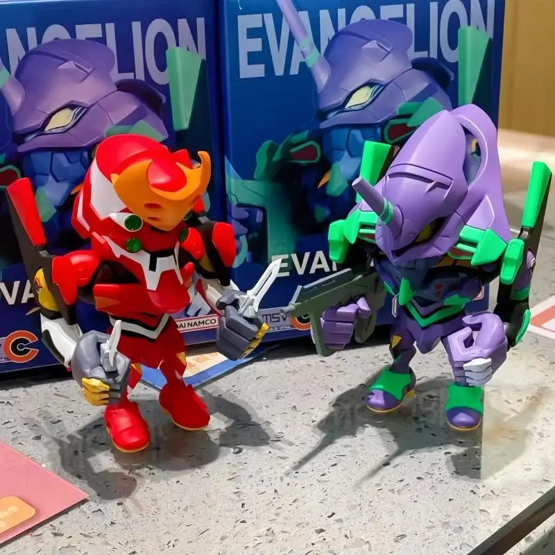 Фото В наличии: Набор фигурок Bandai EVA QMSV-C Blind Box (Единица 01, 02, 00) — Рей, Аска, Кафу, Шинджи. Миниатюрные коллекционные модели из ПВХ для декора рабочего стола. №3