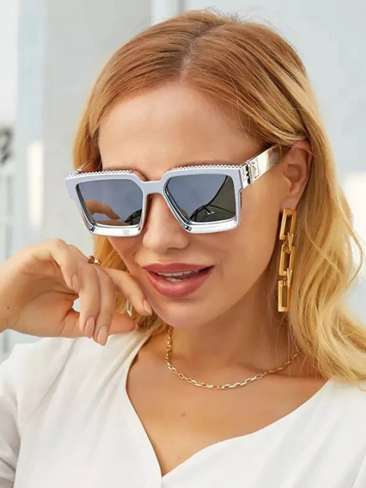 

Luxury Brand MEIRONG Steampunk Sunglasses Women 22 Colors Square Anti-glare Driving Sun Glasses For Men zonnebril dames UV400